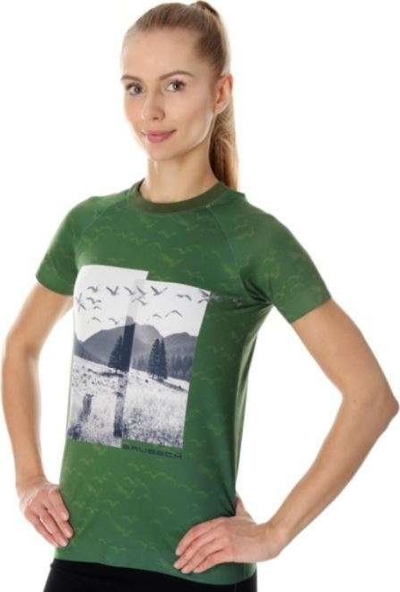 Brubeck SS13230A Koszulka damska Running Air zielony L