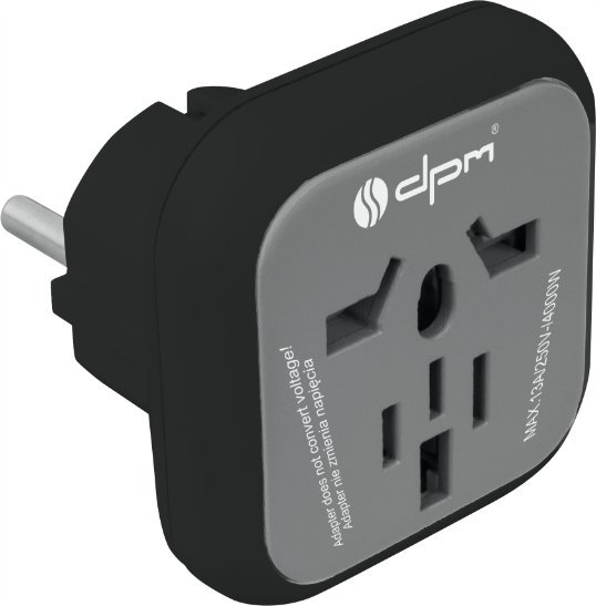 DPM Adapter podróżny Europa, czarny