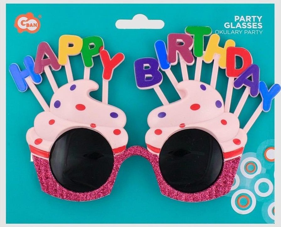 Okulary Muffinki Happy Birthday