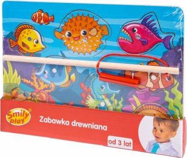 Smily Play Smily Play Układanka Drewniana Magnetyczna Łowienie Rybek