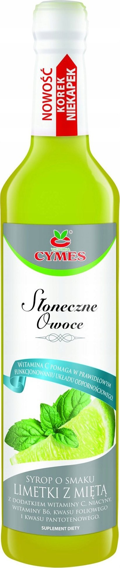 CYMES Cymes Słoneczne Owoce Syrop o smaku limetki z mięta 420 ml