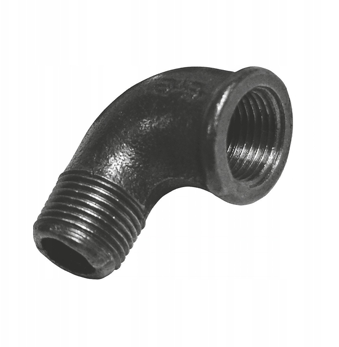 Kolanko nakrętno-wkrętne GW/GZ 1" (DN25) A4 czarne