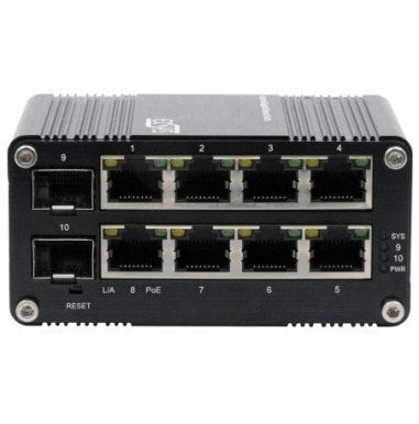 EX-62035MPoE-SFP-8+2-portowy przemysłowy gigabitowy miniprzełącznik SFP PoE+ zarządzany przez Internet