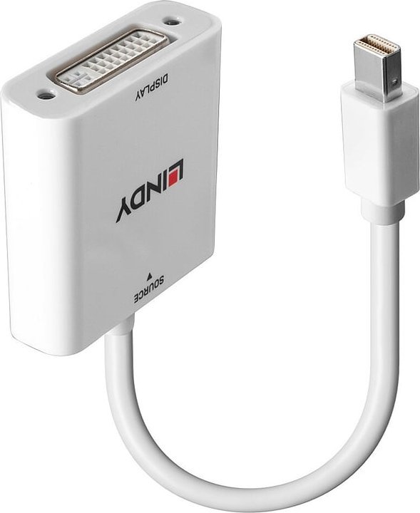 Adapter USB Lindy adapter kablowy 0,18 m Mini DisplayPort DVI-I