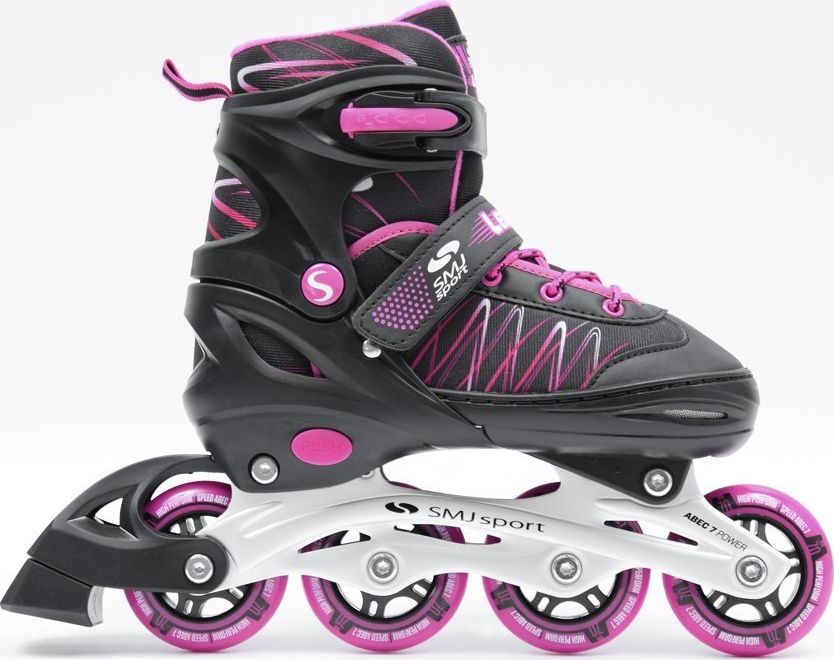 Rolki SMJ sport LEA z wymienną płozą regulowane czarne r. 30-33