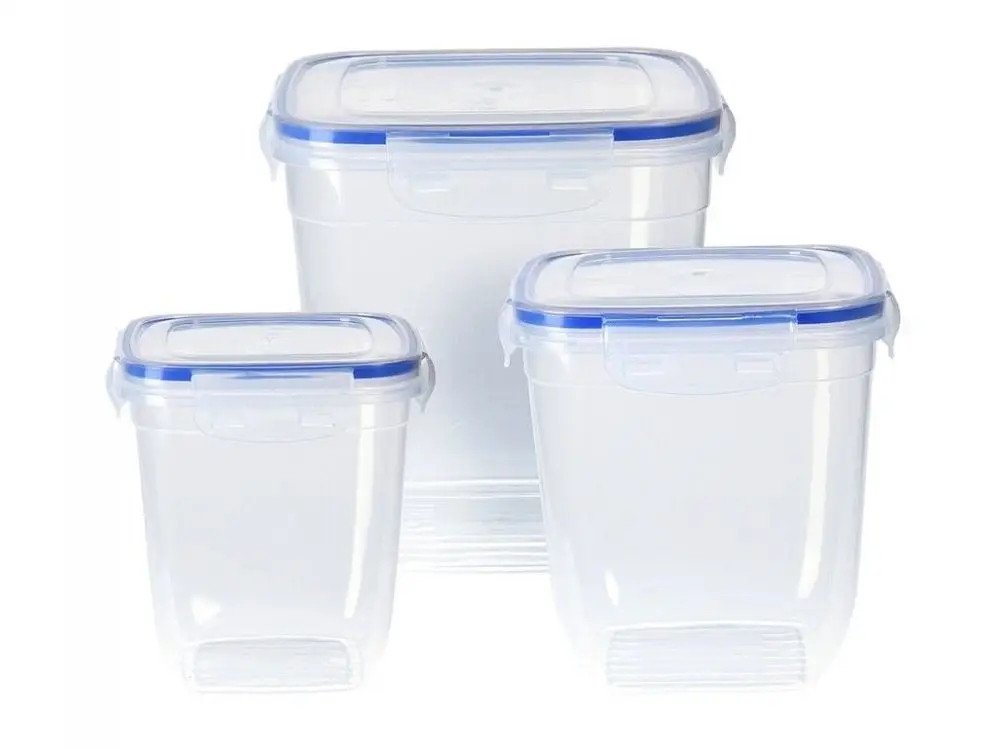 Zestaw pojemników na żywność sypką, 3 sztuki