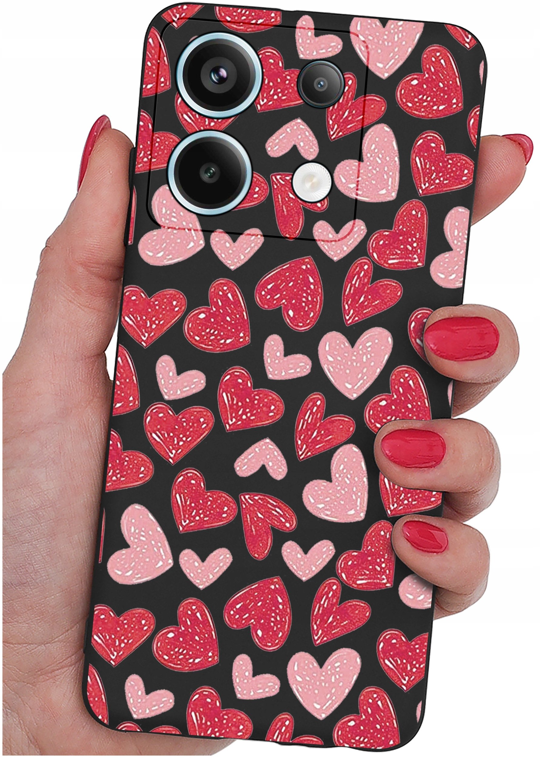 ETUI do Xiaomi Redmi Note 13 Pro 5G WZORY |SILIKONOWE MATT CASE +SZKŁO 9H