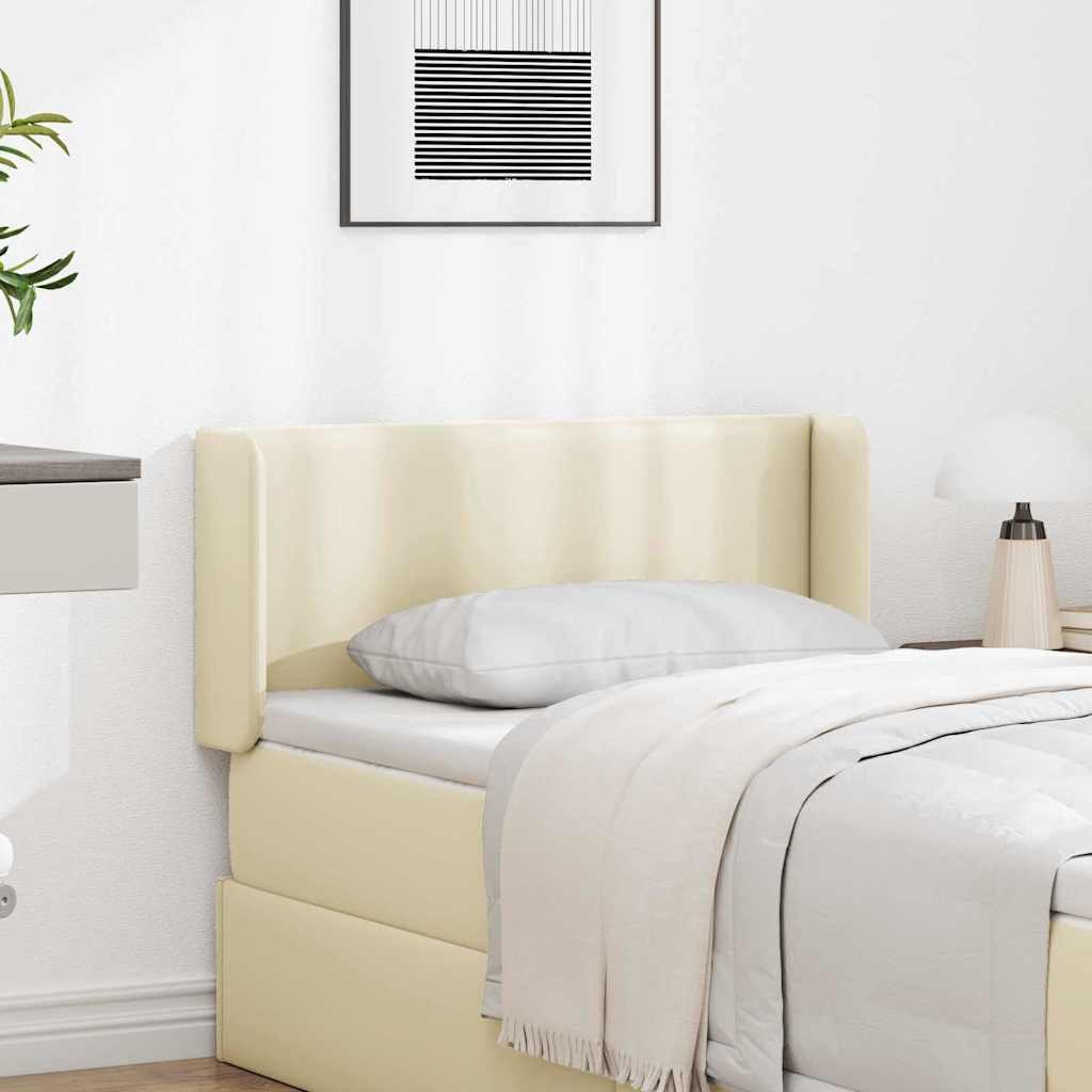 vidaXL Ucho głowy kremowe 40,5 x 40,5 x 4 cm PVC