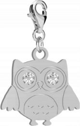 Radziszewska Jewellery Srebrny Charms SOWA DEDYKACJA GRATIS