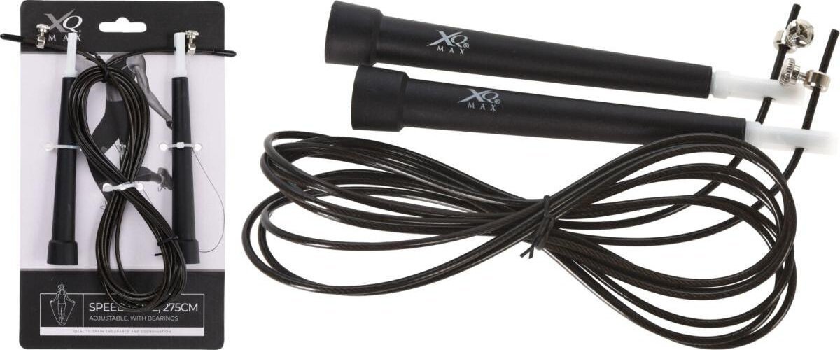 Skakanka sportowa Dunlop SKAKANKA SZYBKOŚCIOWA PVC Z REGULACJĄ XQMAX