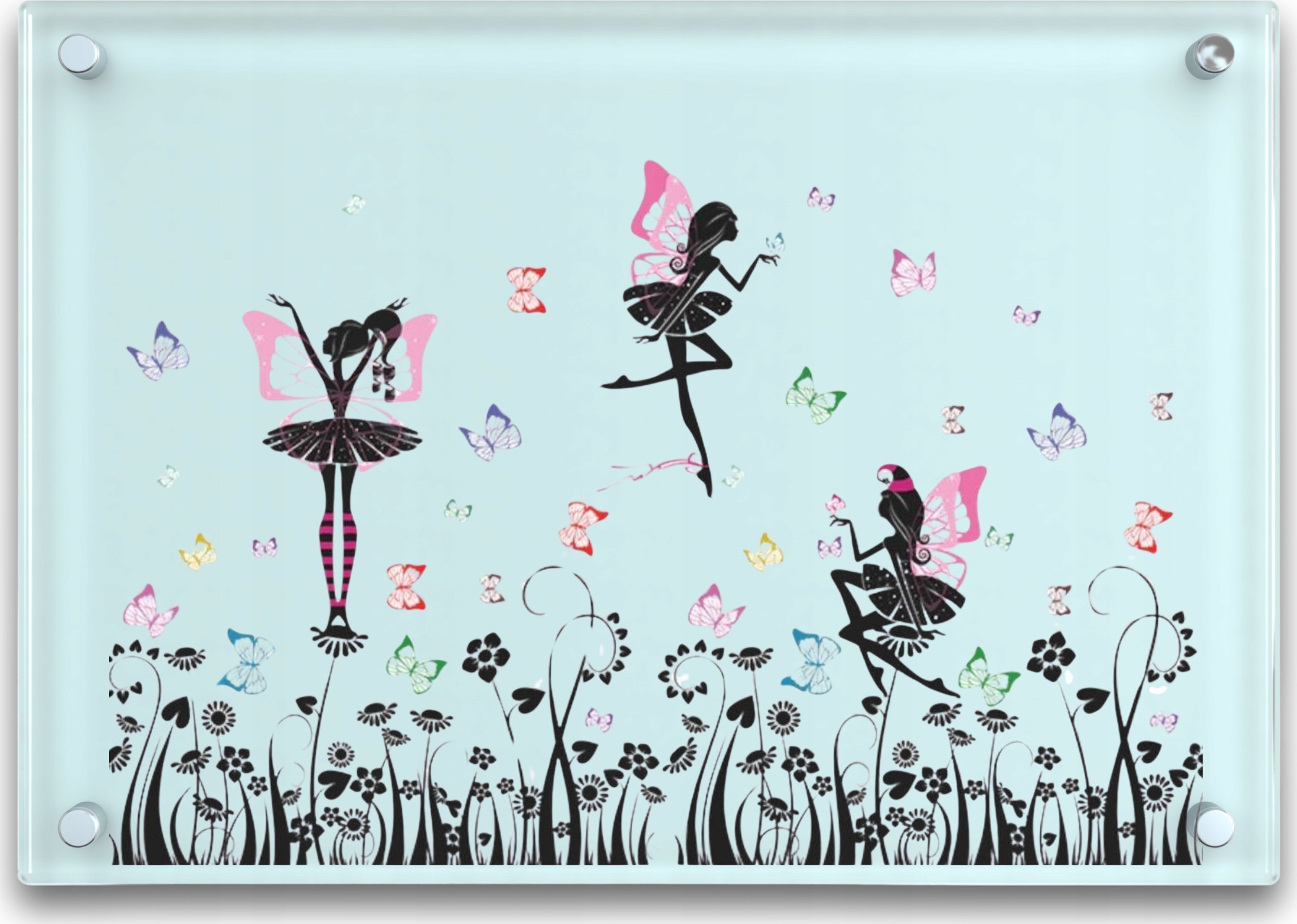 Iteams4Now Naklejki na ścianę wróżki na szafę meble szybę lustro dla dzieci do pokoju