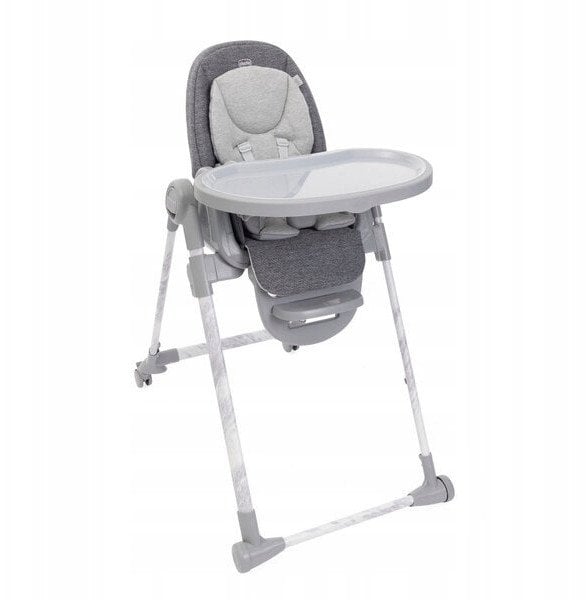 Krzesełko do karmienia POLLY ARMONIA szare CARRARA Chicco
