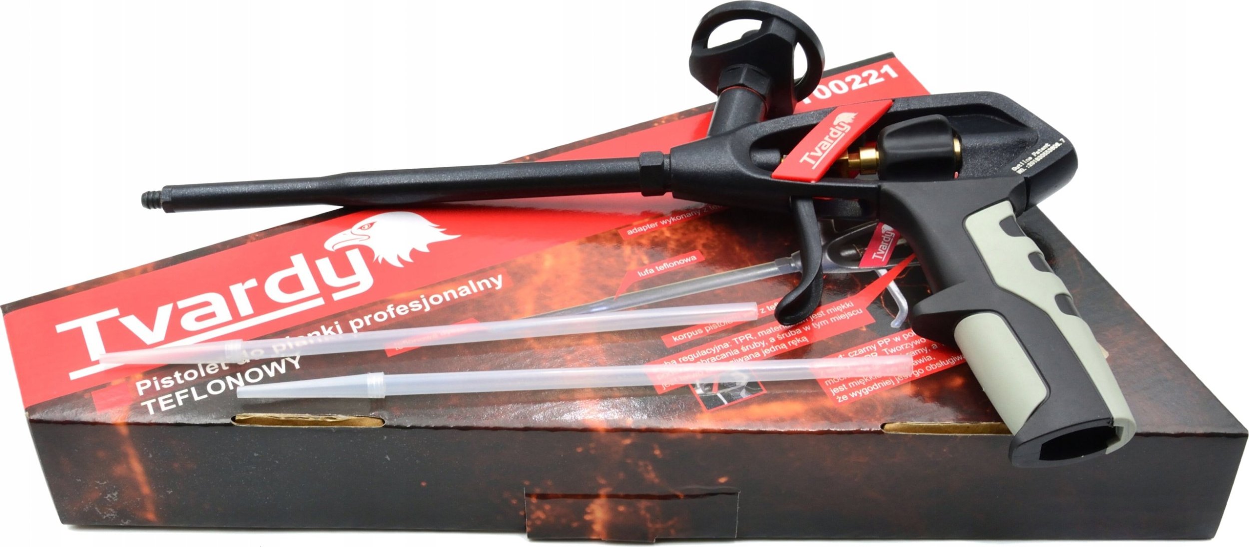 Pistolet do kleju Tvardy Pistolet do pianki profesjonalny TEFLONOWY (20)