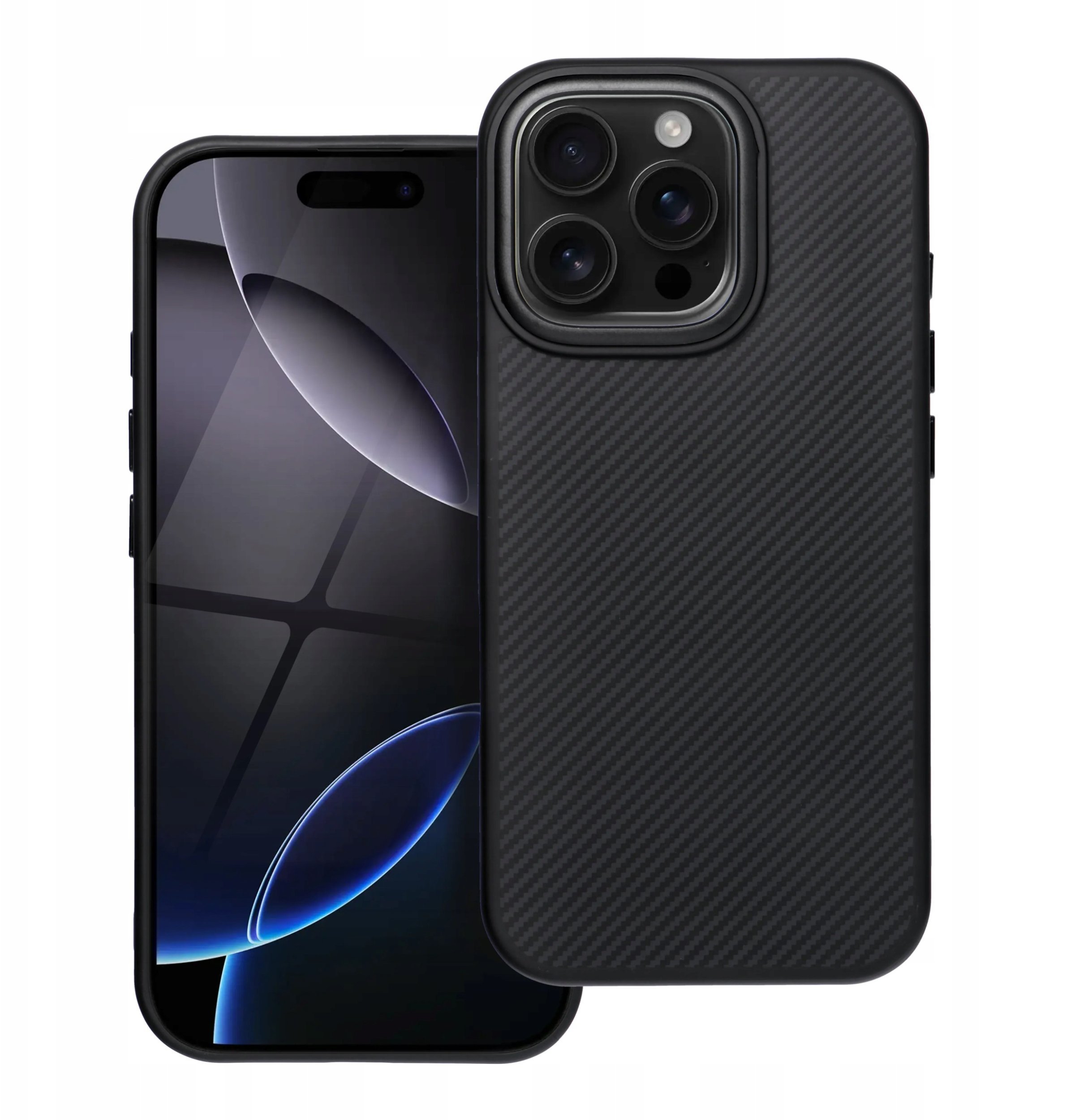 Carbon Elite Mag Cover kompatybilny z MagSafe pasuje do IPHONE 16 PRO czarny