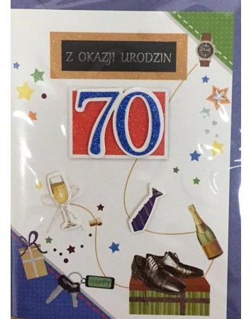 Panorama Karnet urodziny B6 Premium 66 + koperta