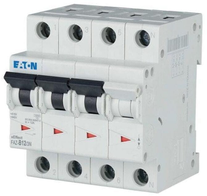 Wyłącznik nadprądowy 3P+N B 12A 15kA AC FAZ-B12/3N 278946