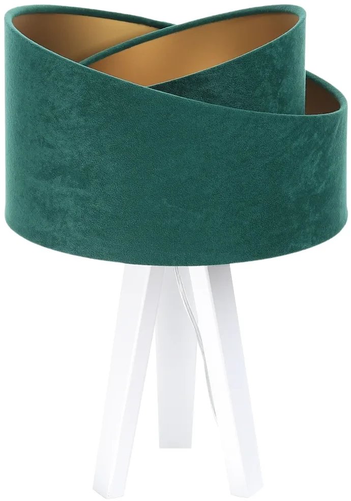 Lampa stołowa GEMSTONE zielona/złota/biała BPS KONCEPT