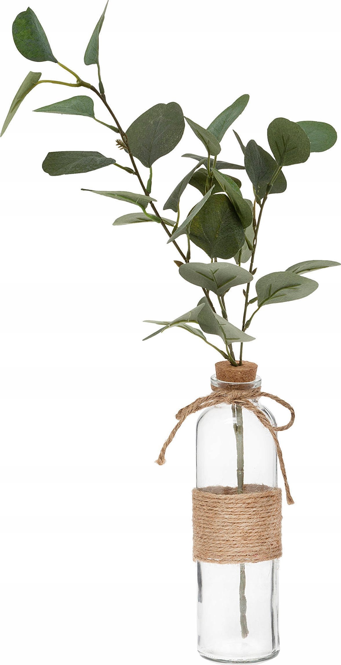Atmosphera Sztuczny liść, Gałązka eukaliptusa w wazonie, 48 cm