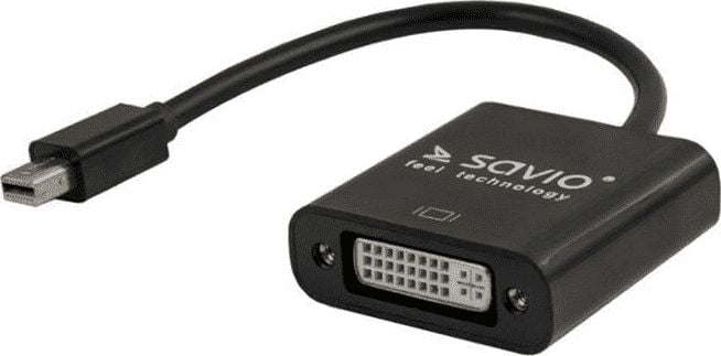 Adapter AV Savio DisplayPort Mini - DVI-I czarny (SAVIO CL-94)