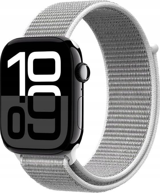 Pasek sportowy Crong Nylon do Apple Watch 44/45/46/49 mm Silver Grey - Gwarancja bezpieczeństwa. Proste raty. Bezpłatna wysyłka od 170 zł.
