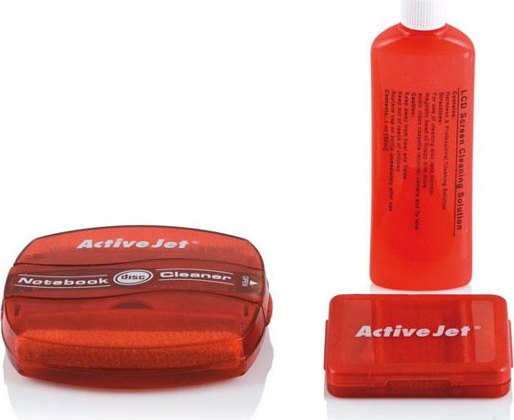 Activejet Zestaw czyszczący płyn + ściereczka do ekranów i powierzchni plastikowych (ACL-206)