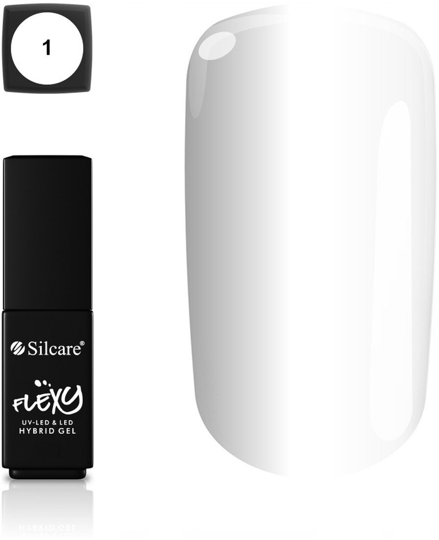 Silcare Flexy Lakier Hybrydowy 4g Klasyczny Biały (001)