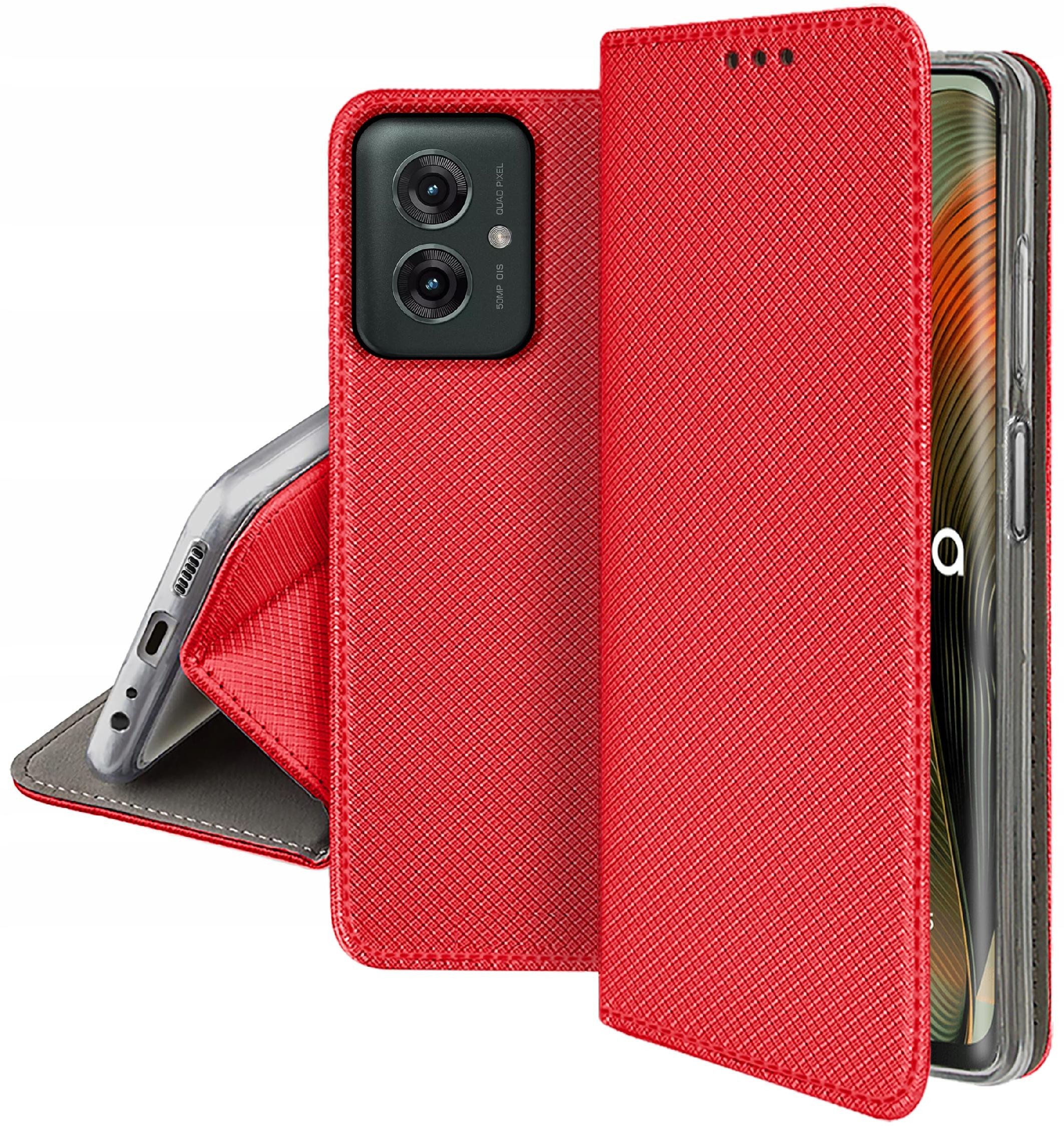 Etui do Motorola Moto G55 5G SMART MAGNET CASE PORTFEL + SZKŁO 9H