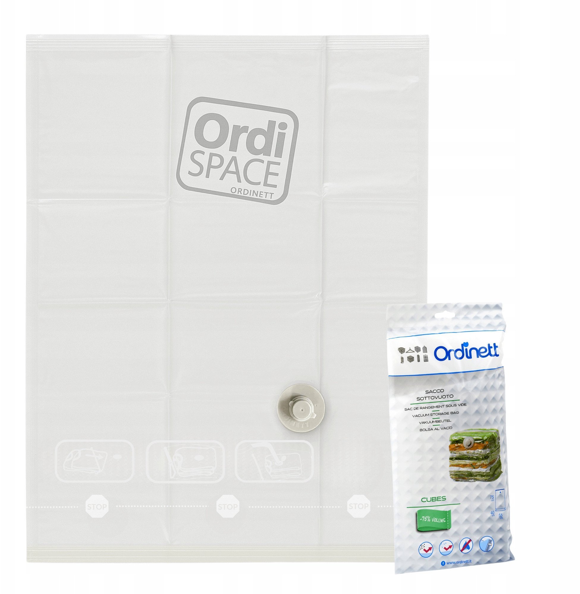 ORDINETT Vakuuma maiss Ordispace Cube 55x75x40cm 1231118