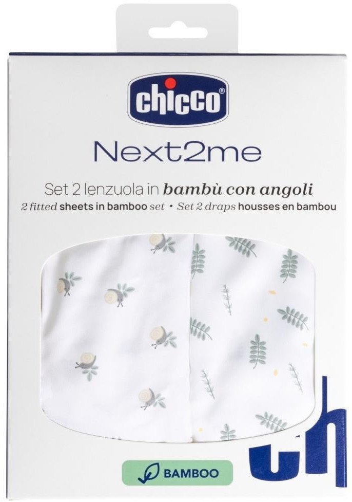 Prześcieradło Next2Me Forever bambus greenery 2szt