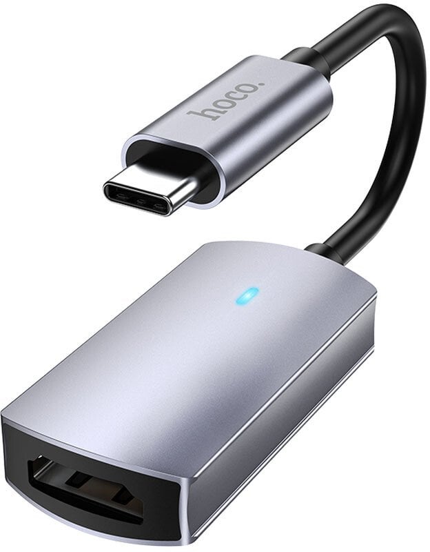 Kabel USB C do HDMI Hoco 4K 30Hz 2 m UA43 stalowy szary