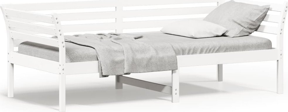 vidaXL vidaXL Łóżko dzienne bez materaca, białe, 80x200 cm, drewno sosnowe