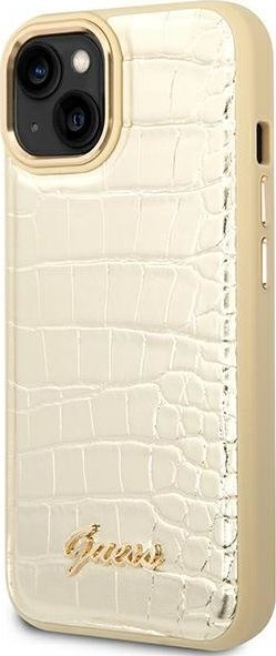 Guess Etui GUHCP14MHGCRHD Apple iPhone 14 Plus złoty/gold hardcase Croco Collection