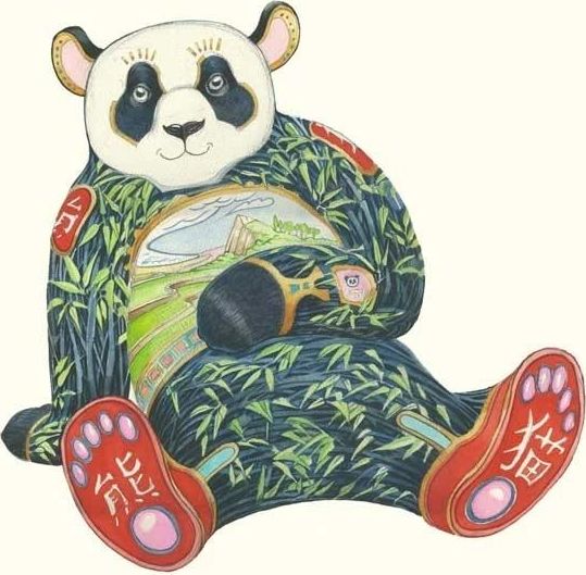 DM Collection Karnet A121 B6 + koperta Panda