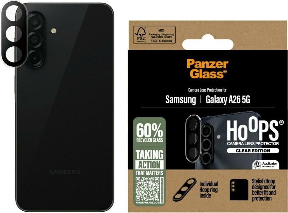 PanzerGlass Szkło hartowane na obiektyw Hoops Lens Protector do Samsung Galaxy A26 5G przezroczysty