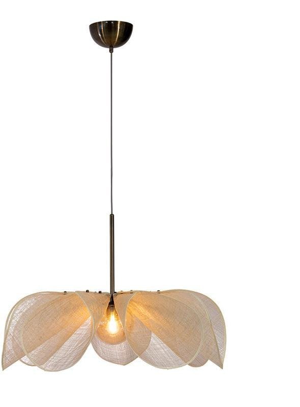 Markslojd Styrka 108661 lampa wisząca zwis 1x40W E27 antique brass/naturalna