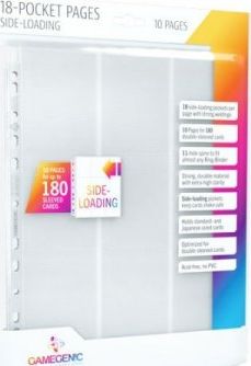 Gamegenic Gamegenic: 18-Pocket Pages Sideloading - White (10 szt)