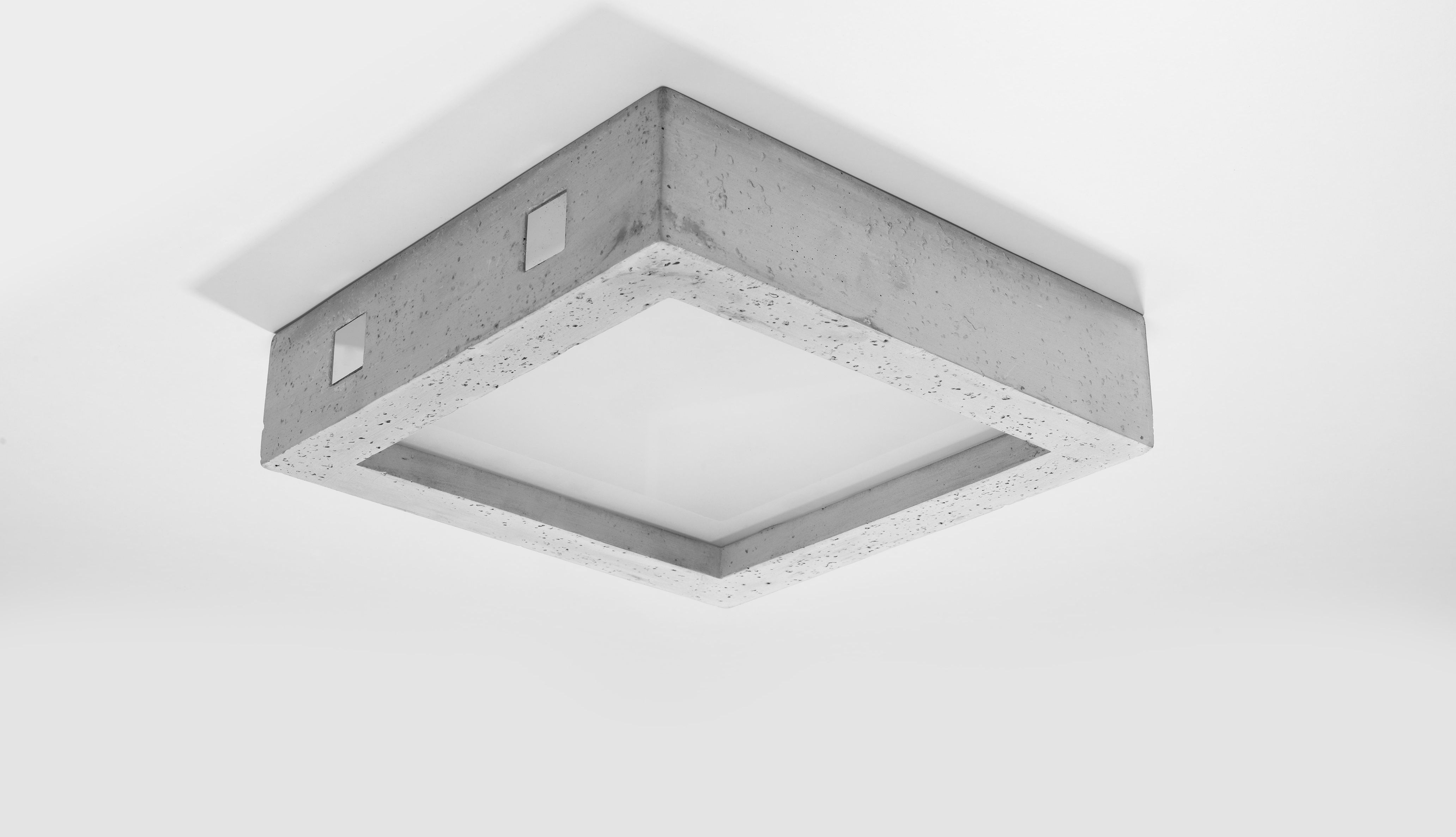 Lampa sufitowa Sollux Nowoczesny plafon przysufitowy szary Sollux RIZA ledowy SL.0995