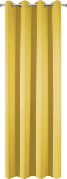 Eurofirany Zasłona Dekoracyjna Parisa Musztarda 135x250