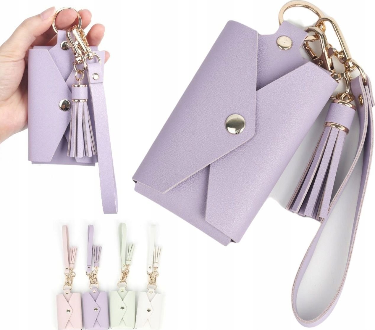 Pokrowiec LoveInstant Futerał Etui na Zdjęcia do FujiFilm Instax Mini / ZINK + Breloczek Klucze / Fioletowy