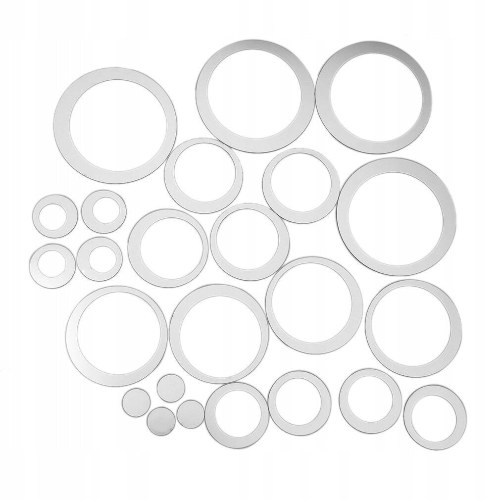 Zestaw 24 szt LUSTER Akrylowych Wzorki Ozdoba 264