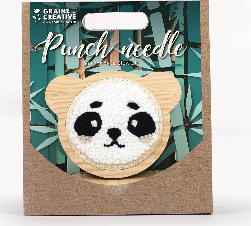 Graine Creative Zestaw Punch Needle Panda D: 15 cm