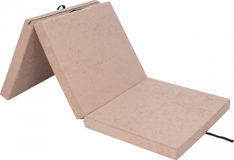 Hobbygarden Materac gimnastyczny 3-częściowy Ben 195 cm x 80 cm x 8 cm beżowy