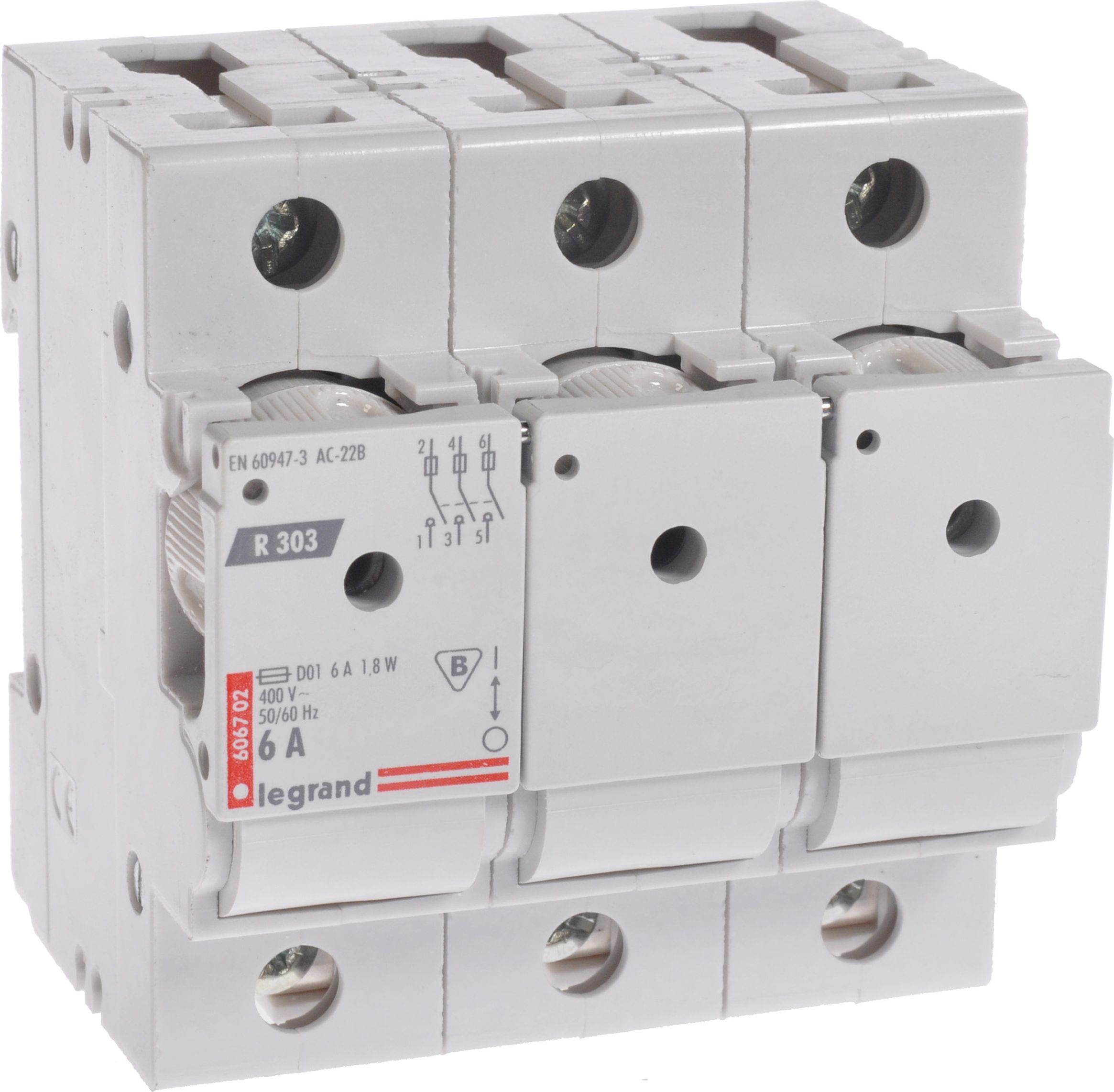 Legrand Rozłącznik bezpiecznikowy 3P 6A D01 R303 (606702)