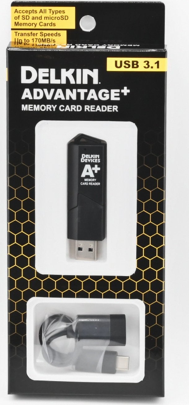 Czytnik Delkin Delkin Cardreader SD & MicroSD A2 (USB 3.1)