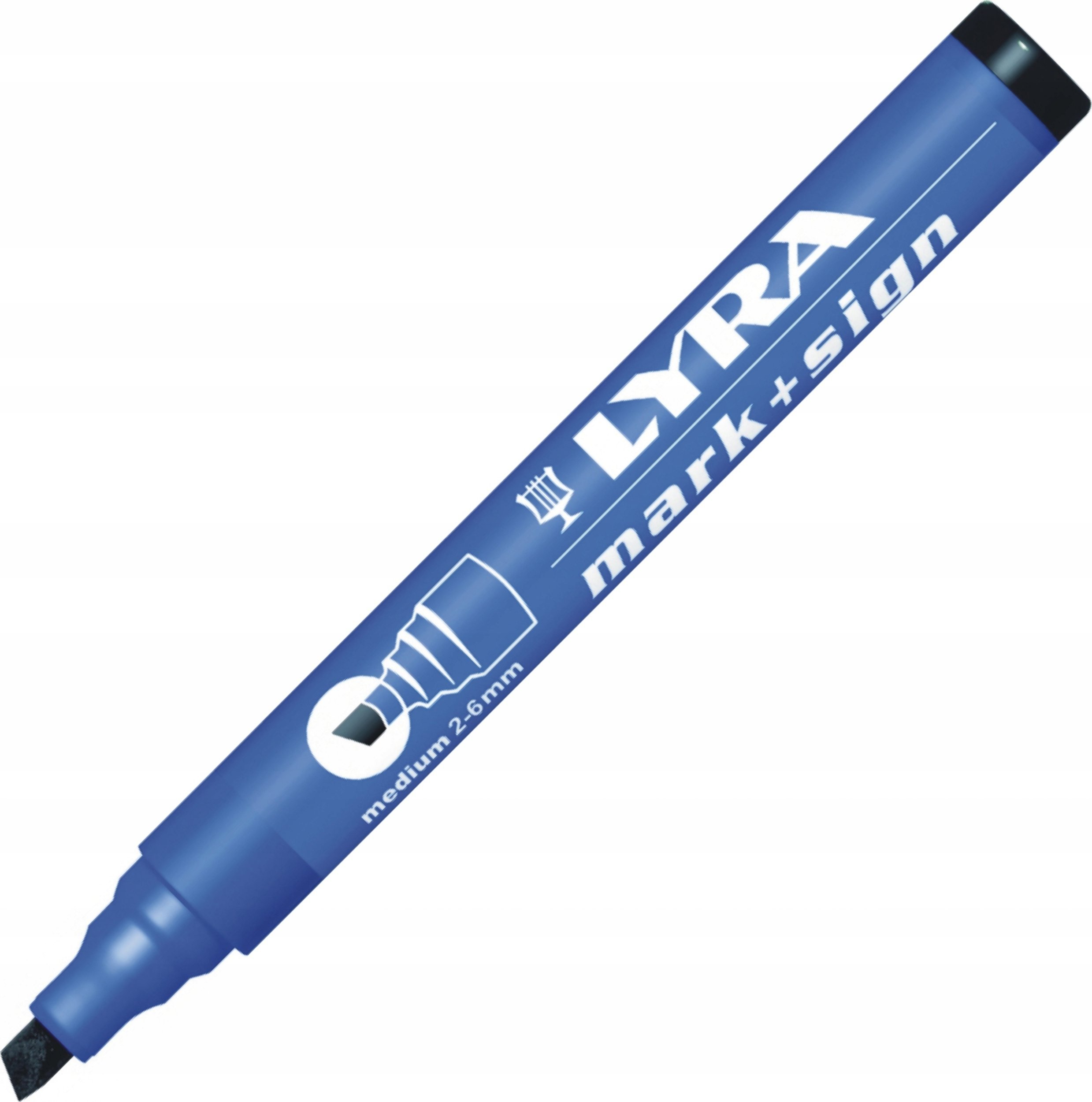 Lyra Marker Permanentny 2-6mm wodoodporny ścięty czarny / L4010099