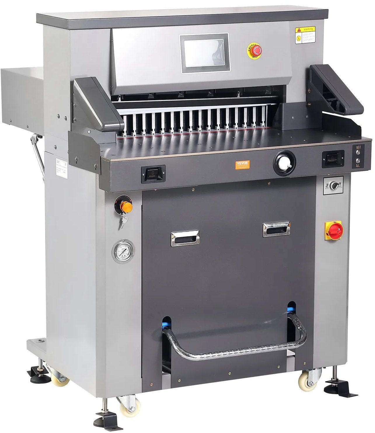 Elektryczna gilotyna do papieru 660mm, hydrauliczna, grubość 80mm, ekran