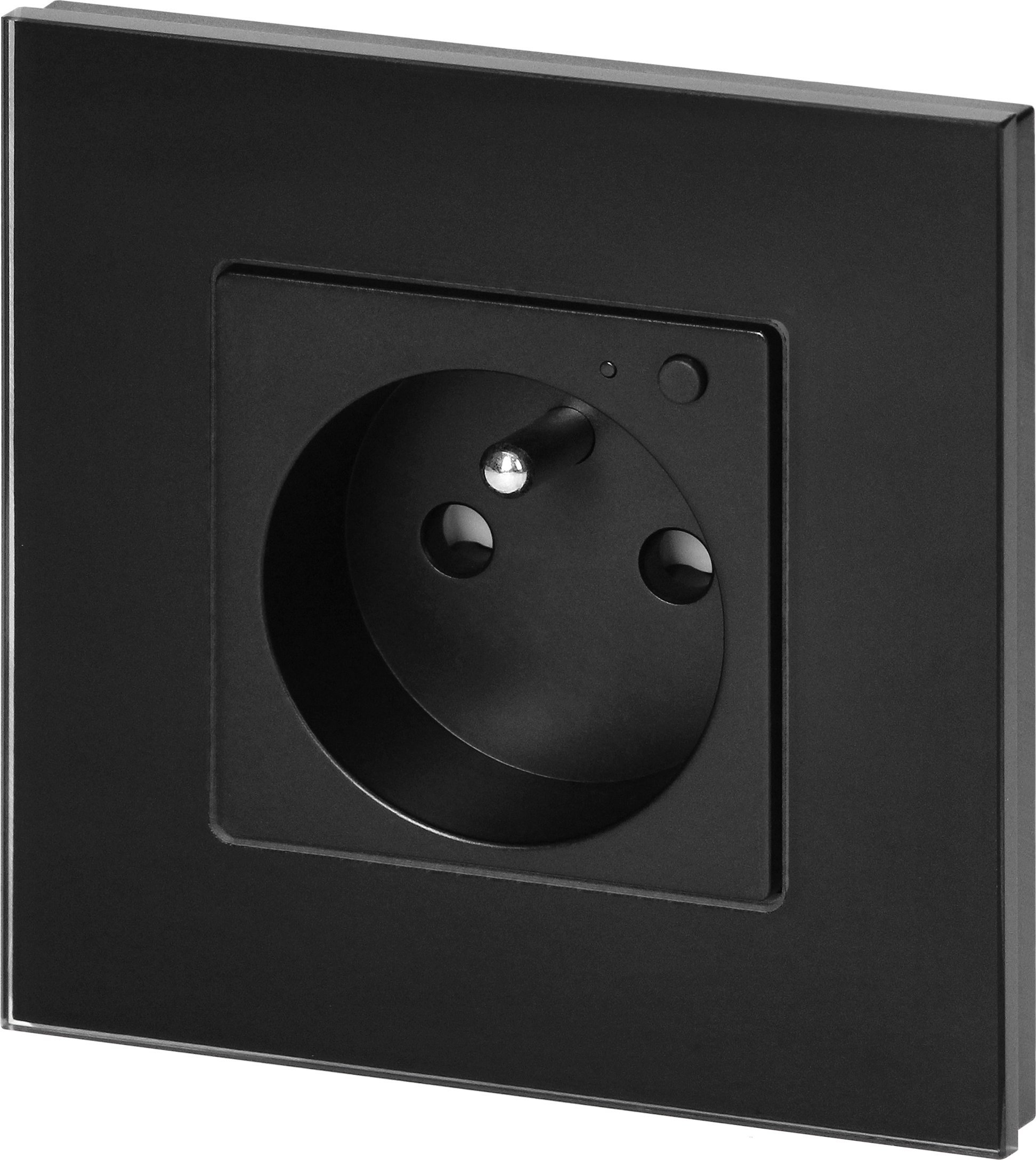 Orno Gniazdo podtynkowe pojedyncze Tuya Smart Wi-Fi, czarne