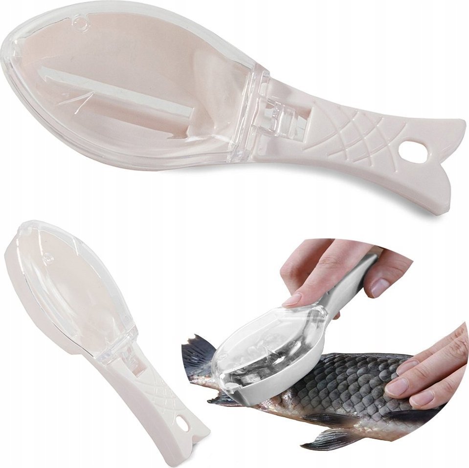 Verk SKROBAK DO RYB OBIERACZKA NÓŻ DO ŁUSEK POJEMNIK