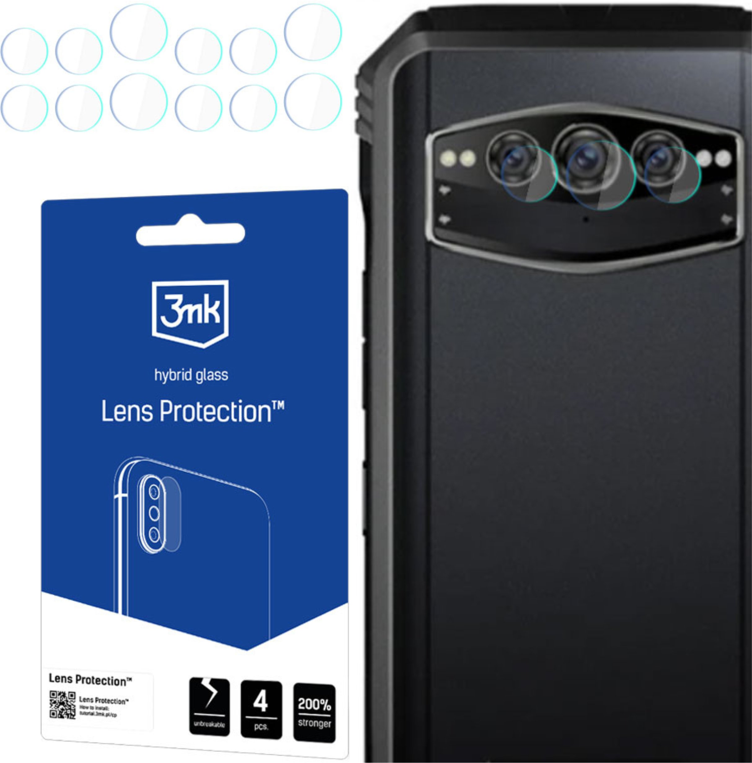 DOOGEE V30T - 3MK LENS PROTECTION