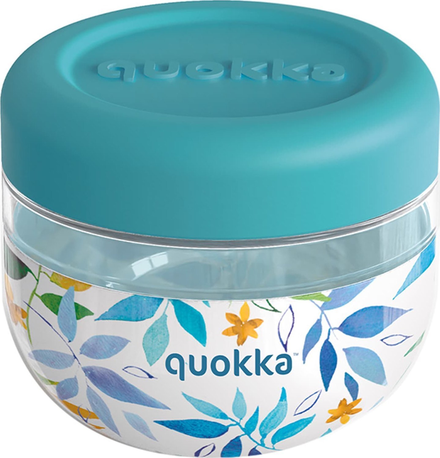 Quokka Quokka Bubble Food Jar - Pojemnik na żywność / lunchbox 500 ml (Watercolor Leaves)